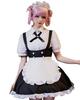 Milky Time Yofukashi No Uta Nanakusa Nazuna Cosplay Halloween Costume, Short Sleeve Maid Dress (L)