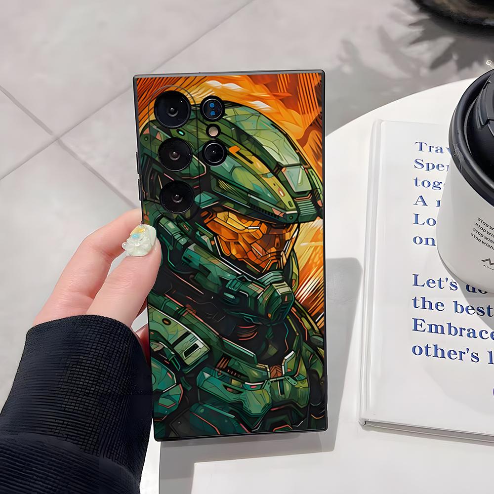 H-Halo Phone Case For Samsung S26 Ultra S25 Edge Ultra S23 S22 S21 S20 Ultra Plus S24 Fe Cover