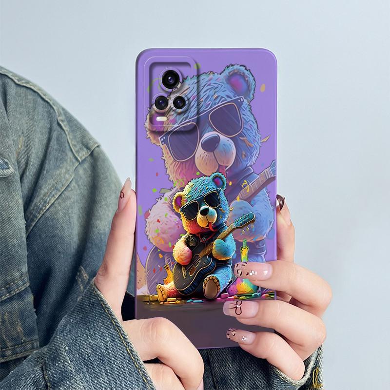 Чехол для телефона Vivo V20 Милый Астронавт Мягкий Силикон Защита Камеры Задняя Крышка для VivoV20 V2024 V2025 Coque Vivo v 20 Чехлы