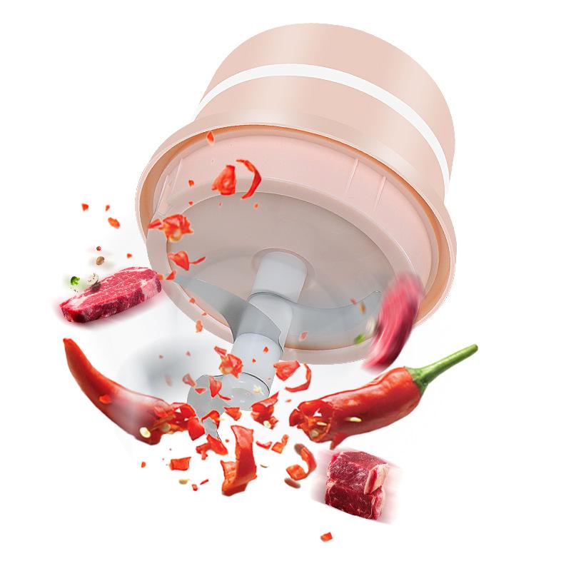 Мини-электрический измельчитель чеснока, кухонный комбайн мини-измельчитель подходит для нарезки овощей/мясорубки/измельчителя чеснока/измельчителя фруктов/измельчителя для салатов
