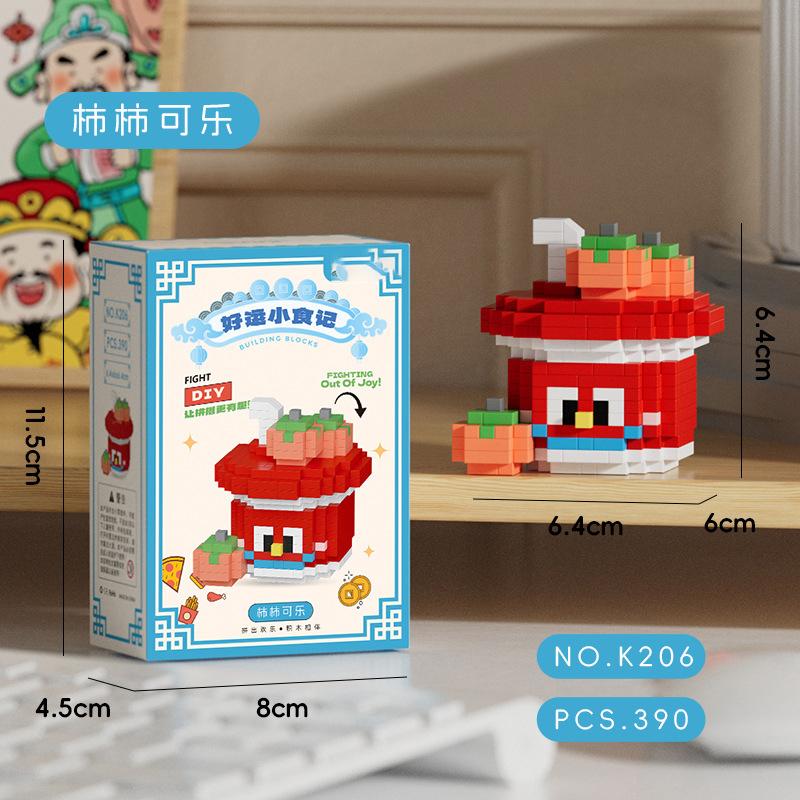 Конструктор Fruit 3D, модель торта и еды, мини-кирпичики, строительные блоки, игрушки для детей от 7 до 10 лет и взрослых.