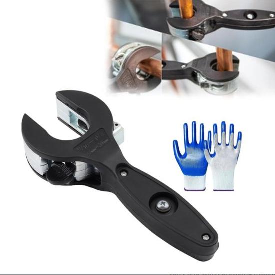 Храповый труборезный инструмент Одноручный инструмент для быстрой резки труб для резки труб из нержавеющей стали, меди, алюминия, ПВХ диаметром 5/16-1-1/8 дюйма