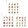 16Pcs Christmas Tree Hangers Xmas Style Easy To Hang Create Atmosphere Festive Santa Claus Decorations Pendant