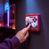 3D-печатная ретро-аркадная панель переключателей типа 86 Мини-джойстик Веселый интерактивный настенный орнамент Крышка выключателя Декор для домашней игровой комнаты
