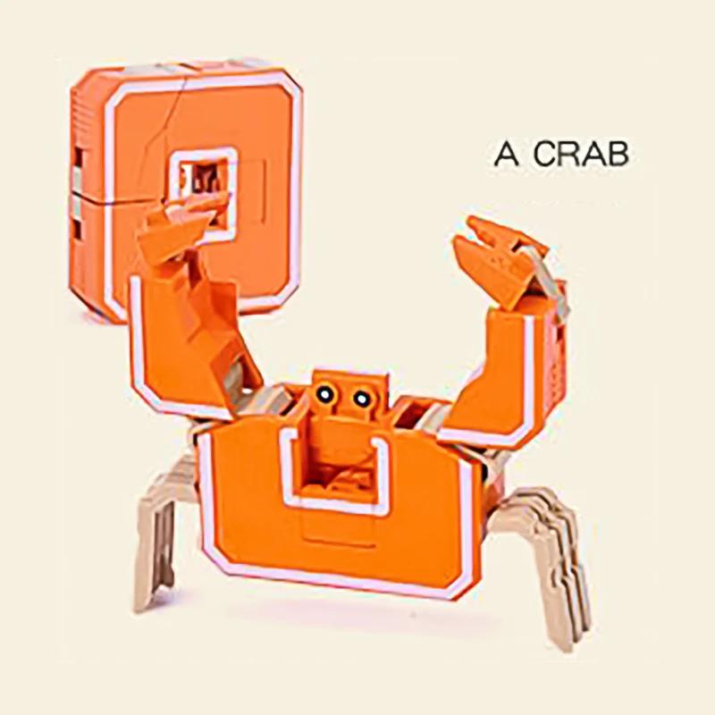 Новые обучающие игрушки 26 букв Изучаемые слова Трансформируемые Собираемые Роботы Алфавитные игрушки Для детей Подарки Учись Играй Робот-игрушка