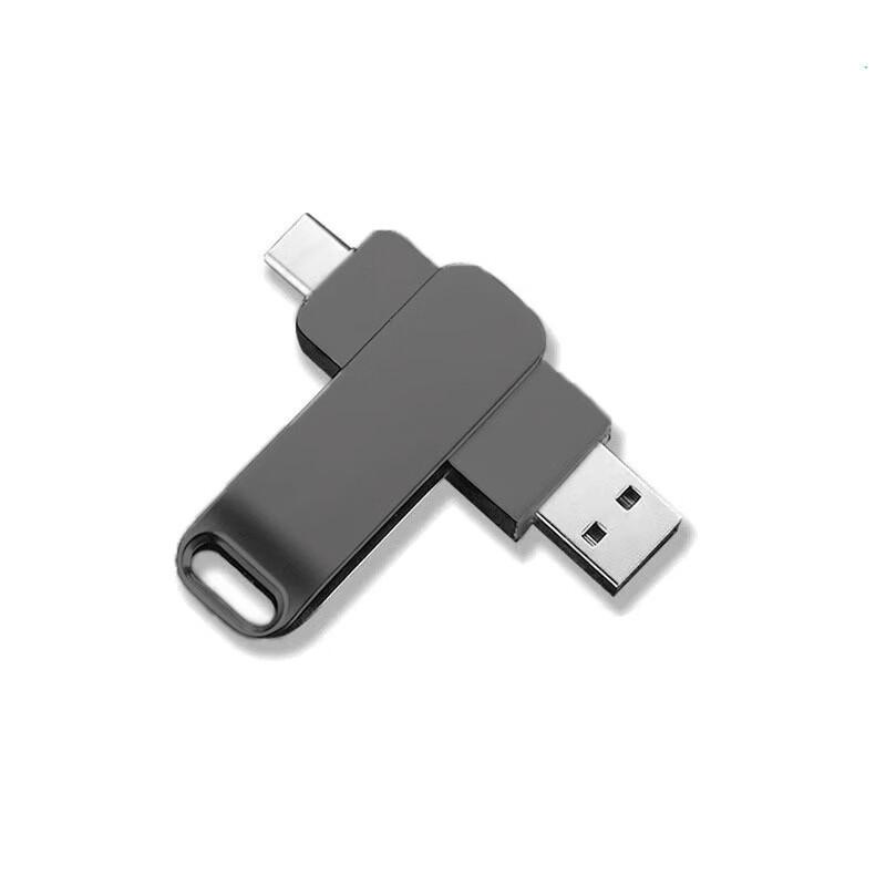 Металлический USB-накопитель OLOEY Type-C с вращающимся коннектором