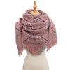 Women's Shawl New Scarf Autumn and Winter Large Plaid Triangle Scarf