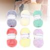 6 рулонов пряжи Scrubby Sparkle Pastel Glitter для вязания крючком кухонного полотенца, ручной вязки сумки для кукол с крокодилом