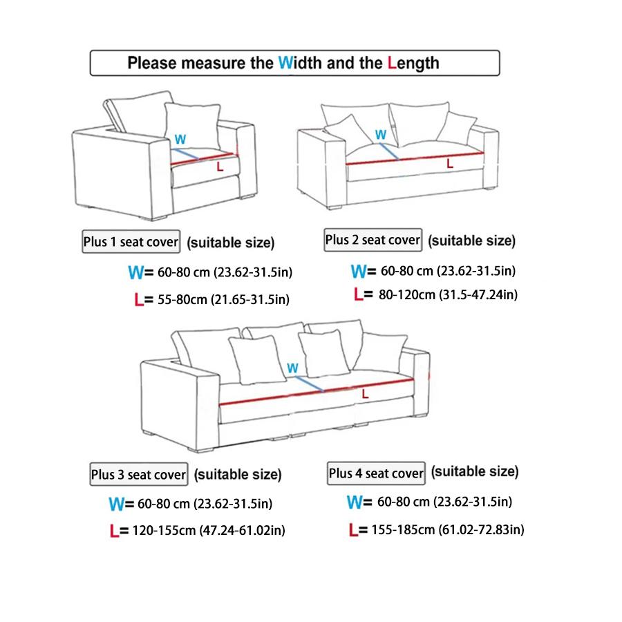 Three-dimensional Jacquard Sofa Fitted Cover, Combinable Sofa Cushion Cover, All-season Universal Sofa Slipcover