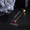 Detachable Crystal Tie Collar Needle Spiral Buckle Neckline Pin Shirt Collar Pin  Banquet