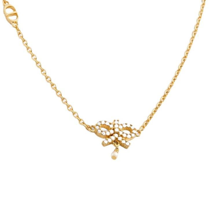 Dior Gold Plated Necklace Women necklace N3426WOMCY