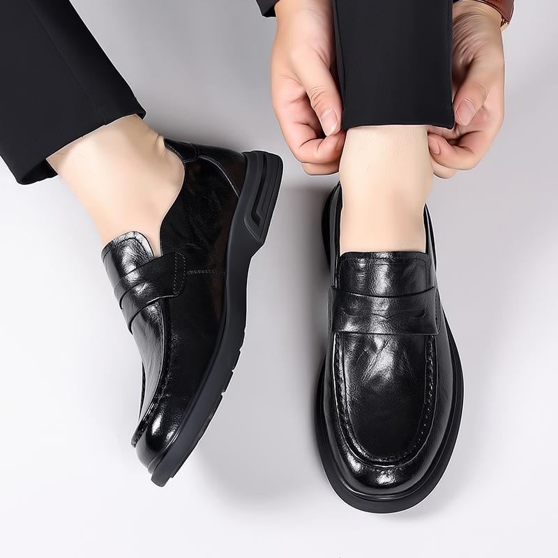 Повседневная мужская обувь из натуральной кожи в британском стиле, высококачественная удобная кожаная обувь, деловые туфли для свиданий, официальная обувь для вечеринок
