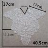 Black & White Polyester Embroidered Lace Collar for DIY Cheongsam Dress Crafting