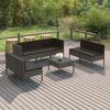 Day and Night - Day and Night Garden Furniture Set 8 Pieces and Gray Synthetic Rattan Cushions