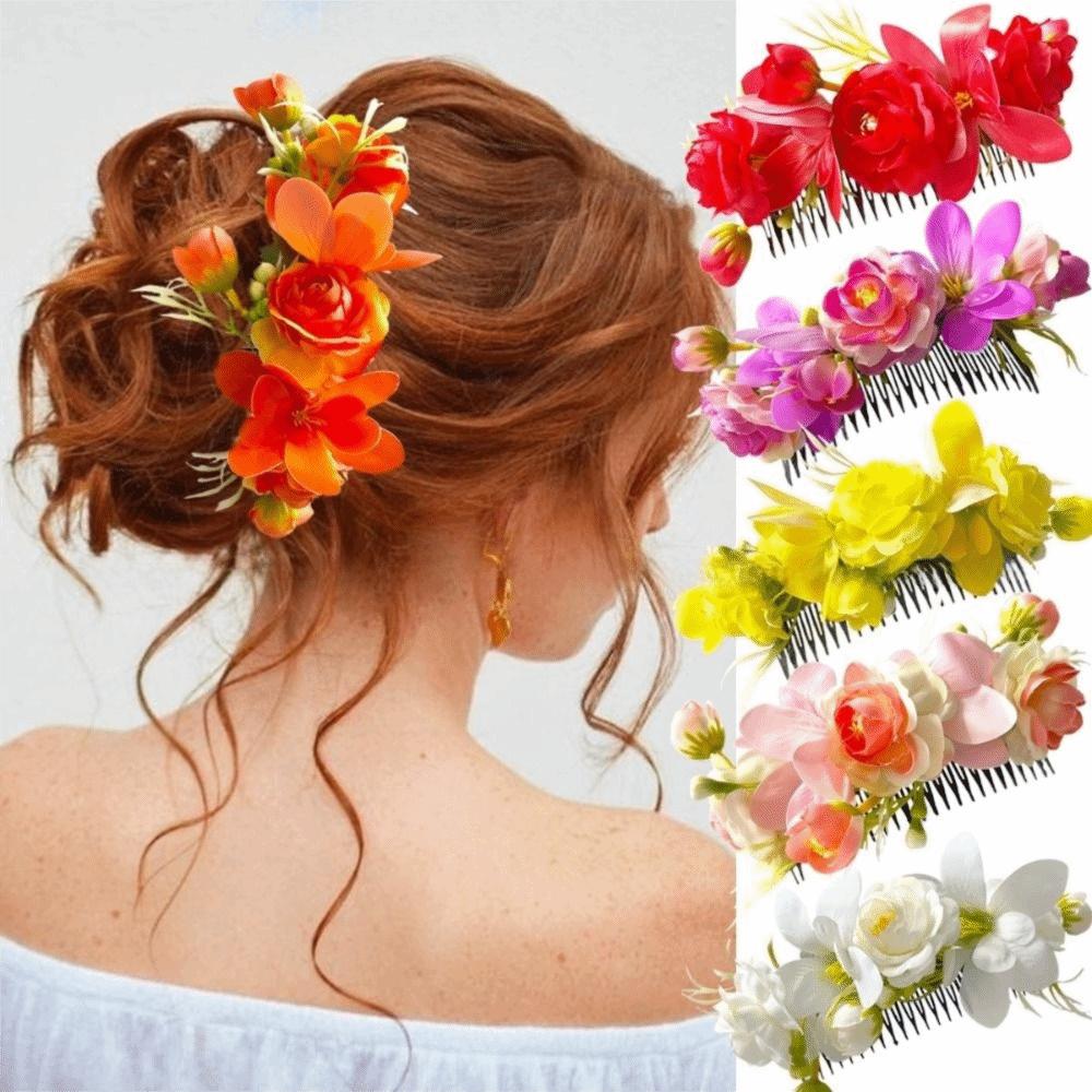 Bohemian Thailand Flower Hairpin Sweet Wedding Bride Accessories Thai Hair Accessories Girls