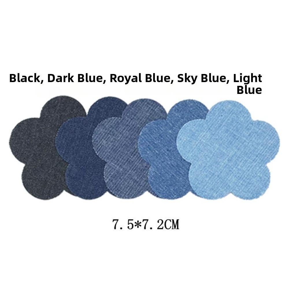 Cute Pattern Iron-on Patches 5 Colors Embroidered Patches Cute Jeans Patches for Jeans Repair