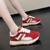 Fashion 2024 Spring and Autumn Women's Breathable and Comfortable Sports Shoes Casual Thick-soled Wedge Sports Shoes