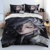 3D Anime,Record of Ragnarok,Cartoon Comforter Bedding Set,Duvet Cover Bed Set Quilt Cover Pillowcase,king Queen Size Bedding Set