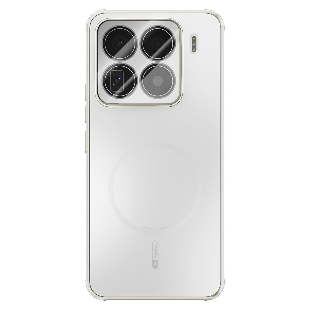 ABEEL Магнитный чехол для Xiaomi 15 Pro TPU PC Охлаждающий Матовый Чехол-накладка на заднюю панель телефона с защитной пленкой для объектива