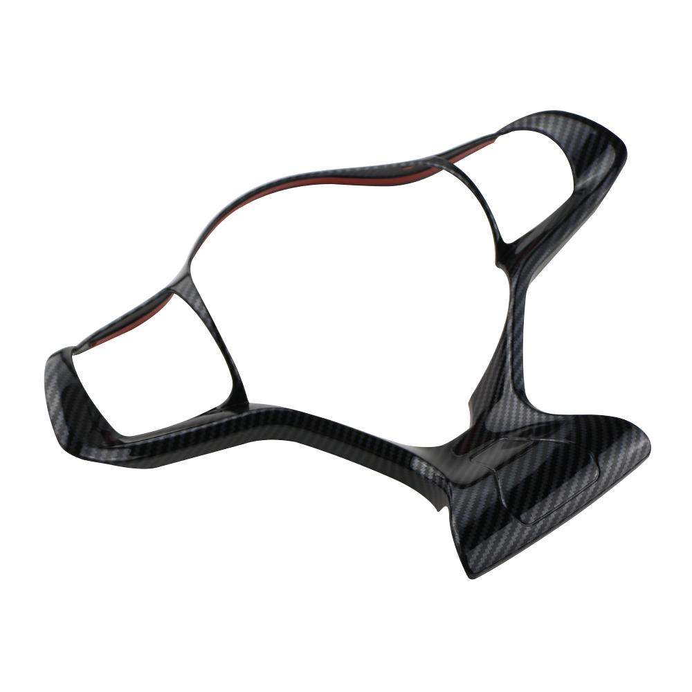 Наклейка-накладка из углеродного волокна на внутреннюю часть рулевого колеса автомобиля для BYD Atto3 Atto 3 2022 2023 Yuan Plus Dolphin Аксессуары