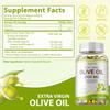 Extra Virgin Olive Oil Capsules, 1000mg, natural plant-based nutrition, immune support, suitable for adults.