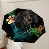 1pc Dachshund Love Heart Umbrella with Plastic Handle,Suitable for All Seasons Home Travel Outdoor UmbrellaDD1748