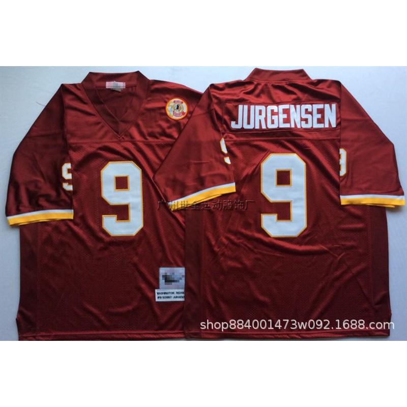 Washington Commanders Retro Football Jersey Men Women Short Sleeve Cotton Blend 44 7 Commemorative Edition