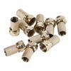 10 Pcs Metal Twist On Rg6 F Type Coaxial Cable Connector Plugs For Tv Satellite