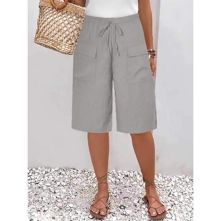 Comfortable Summer Women Casual Shorts with Pockets Beach Pants