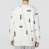 adidas Свитшот с принтом FW22, круглый вырез, мягкий, повседневный, с длинным рукавом, стритвир, повседневный топ, мужской, белый, HN8985