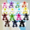 3Pcs/Set Plumeria Flower Hair Claws Gradient Ponytail Clip Colorful Hair Accessories  Summer