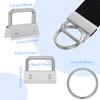 Лента Хвостовой Зажим Ключ 25мм O-образное кольцо Металлические пряжки Брелок Проколотый кулон Стопор Крючок Автомобильный брелок Винтовой зажим Застежка Фурнитура