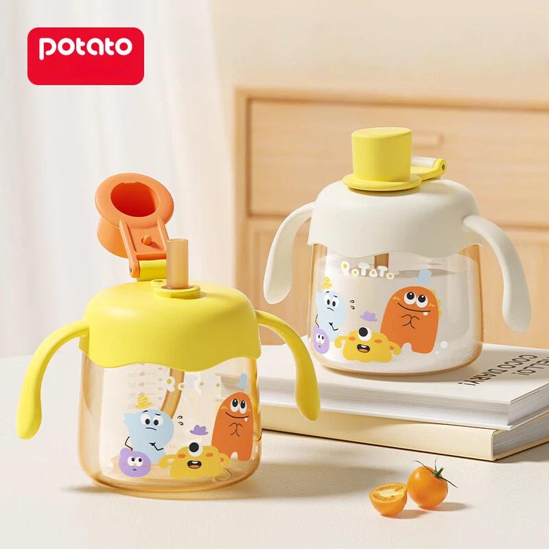 Potato Children Water Cup PPSU Milk Cup 1-3 Years Old Baby Direct Drinking Cup 330ml Sweet Orange Pudding