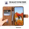 TTUDRCH Style 004 For iPhone 16e Leather Case RFID Blocking Wallet Stand Phone Cover with Strap