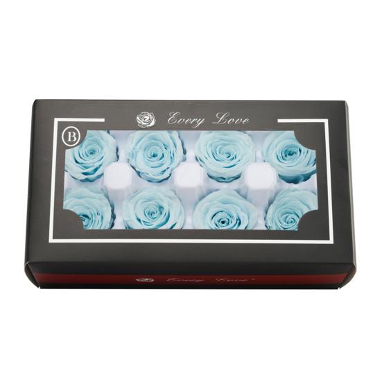 8 шт., вечные цветы розы, яркие цвета, естественный вид, вечное цветение, консервированный цветок ручной работы, украшение в виде розы