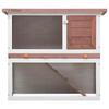 Outdoor Hutch - vidaXL - 1 Door - Solid Fir Wood - Brown - 90 X 45 X 80 Cm