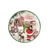 Thickened Party Dinnerware Set Santa Claus Print Paper Plate and Cups  Navidad