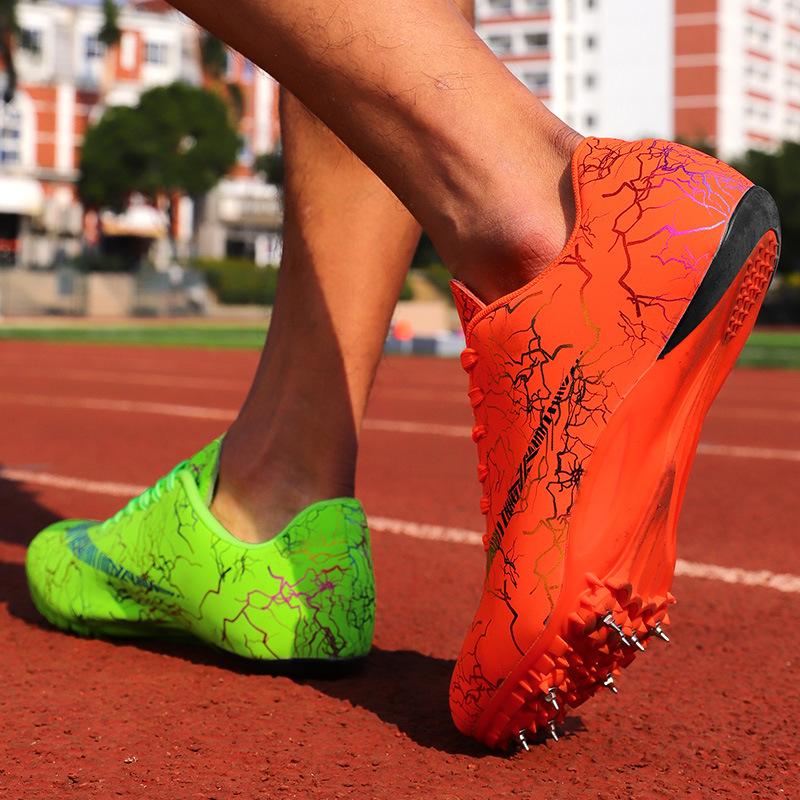Модные шиповки для легкой атлетики, спринты, мужские и женские, для тренировок и соревнований, футбольные бутсы, легкие, модные, взрослые кроссовки для бега