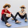 1 шт. Аниме ONE PIECE Фигурки Действия Луффи Сидячая Поза Капитан Соломенной Шляпы ПВХ Модель Коллекция Детский Подарок Игрушка