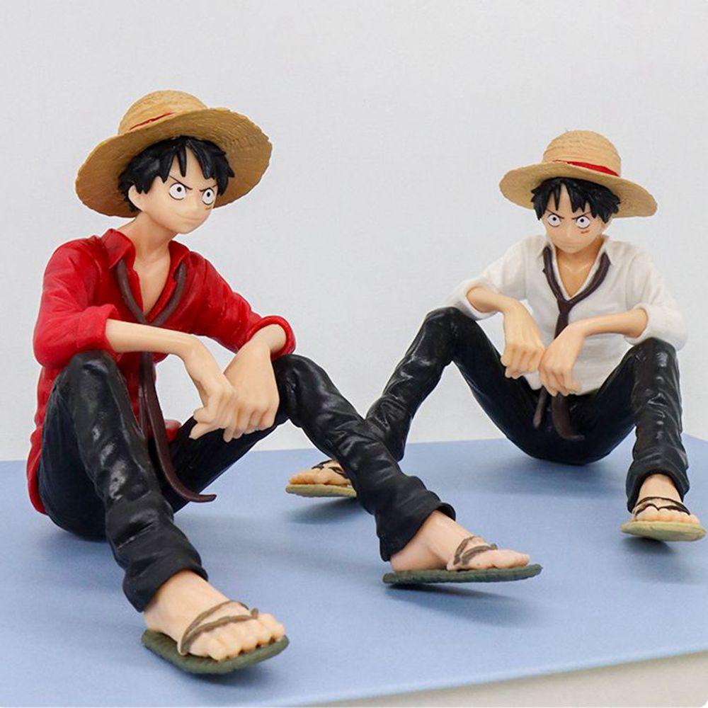 1 шт. Аниме ONE PIECE Фигурки Действия Луффи Сидячая Поза Капитан Соломенной Шляпы ПВХ Модель Коллекция Детский Подарок Игрушка