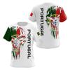 Portugal Men's T-Shirt Flag Color National Emblem Printing Unisex Apparel Summer O Neck Short Sleeve Memorial Shirt Men Clothing