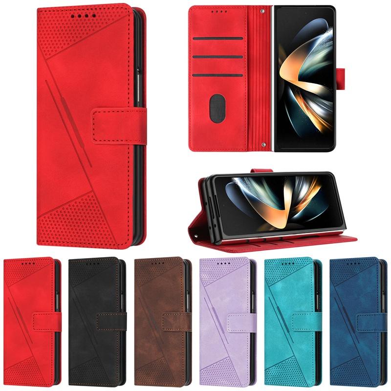 Для Samsung Galaxy Z Fold 3 4 5 6 бумажник флип чехол кожаный роскошный чехол слот для карт