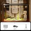 Transparent Desktop Aquarium with Lid Turtle Tank Durable Ecological Water Tank  for Home