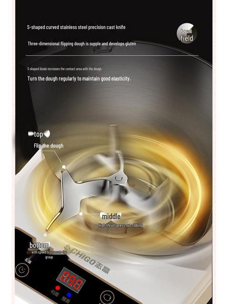 Многофункциональный автоматический миксер и тестомес для домашнего использования