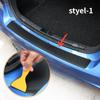 1pcs Car Rear Bumper Protector,anti-scratch and Anti-skid Trunk Door Entry Cover,luggage Compartment Spare Protection Strip,auto Parts Universal