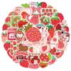 50Pcs Kawaii Strawberry Stickers DIY Stickers Scrapbooking Phone Luggage Skateboard Vinyl  Waterproof Graffiti Decals
