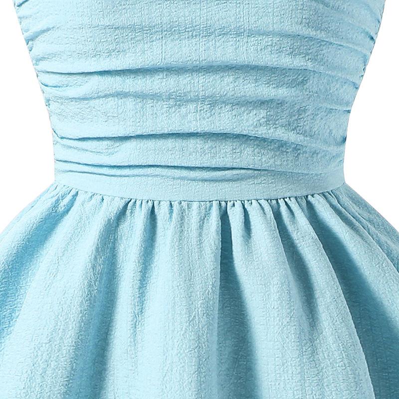 7-12 лет платье принцессы для девочек детские платья летние платья новые детские платья с бантом на шее