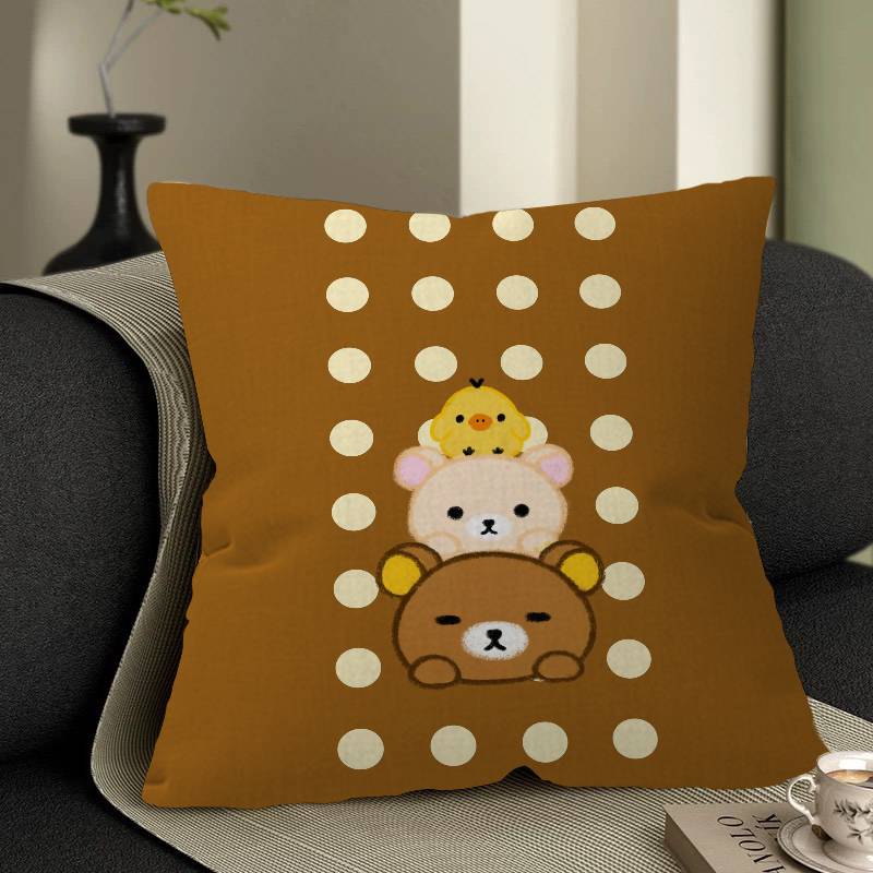 Япония Аниме Милый Мультяшный RRilakkuma Аниме Наволочка Чехол для Подушки Декор Наволочка Печатный Чехол для Подушки для Дивана