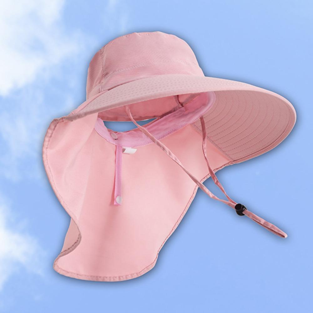 Anti-UV Wide Brim Sun Hat Foldable Women Bucket Hats Adjustable Sun Protection Hat  Safari Cap
