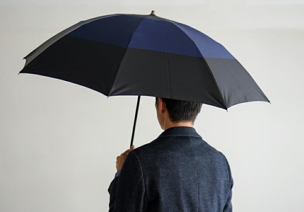 Складной зонт для складного Косю Сделано в Токио Зонт Специальность Роскошь Комия Три Мужчины, Прочный, Стекловолокно, Двухсложенный, Двухсложенный, Зонт,